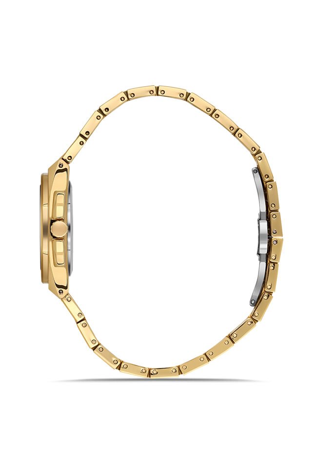 Ferro Sarı Çelik Kordon Kadın Kol Saati FL43026A-B6 3ATM Su Geçirmez 2 Yıl Garantili HediyePaketli