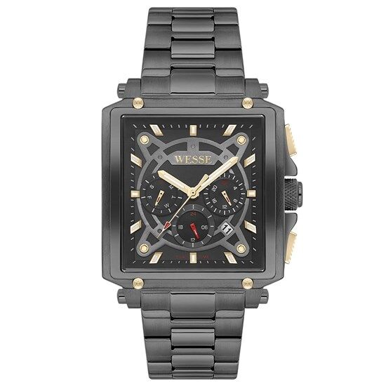 Wesse WWG402705 Quartz Çelik Siyah 42 mm Erkek Kol Saati