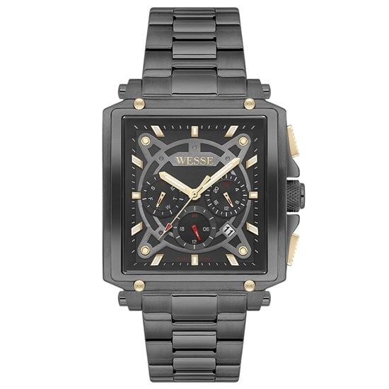 Wesse WWG402705 Quartz Çelik Siyah 42 mm Erkek Kol Saati