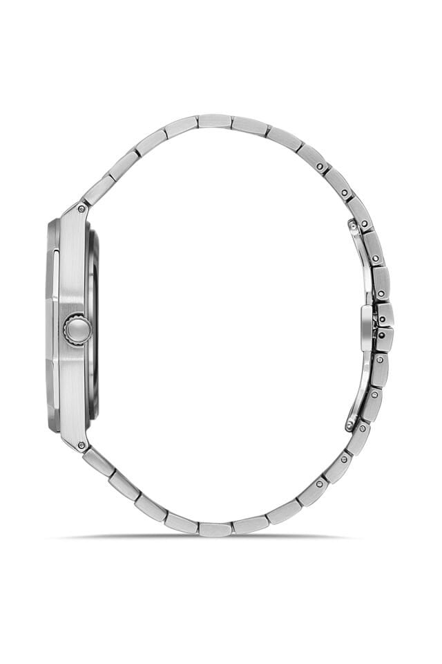 Ferro Gümüş Çelik Kordon Erkek Kol Saati FM43015A-A Tüm Fonksiyonlar Aktif 3 ATM Su Geçirmez