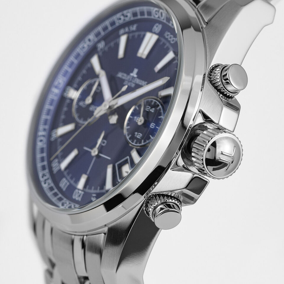 Jacques Lemans Liverpool 1-2117K Quartz Çelik Gri 20 ATM 44 mm Erkek Kol Saati