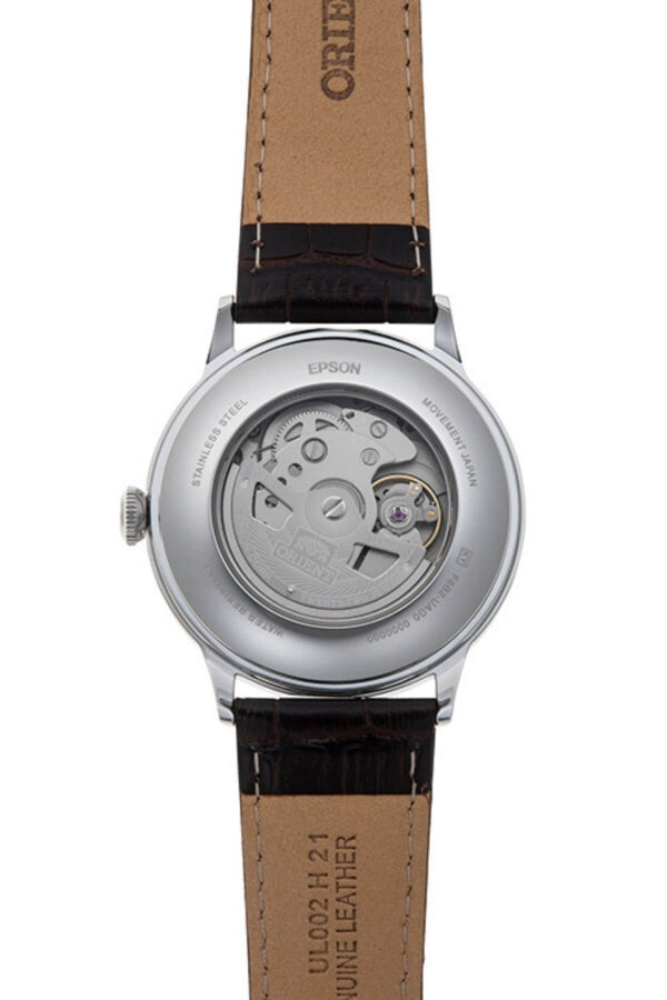 Orient RA-AK0702Y30B Kurmalı Otomatik Deri Kahverengi Kristal Mineral Cam 41 mm Erkek Kol Saati