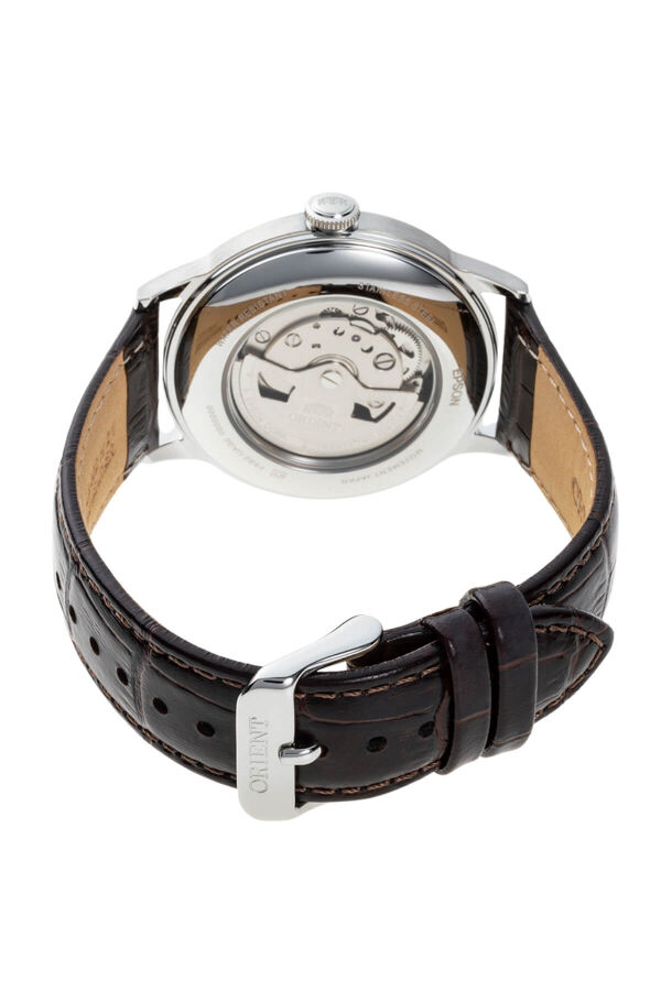 Orient RA-AK0702Y30B Kurmalı Otomatik Deri Kahverengi Kristal Mineral Cam 41 mm Erkek Kol Saati