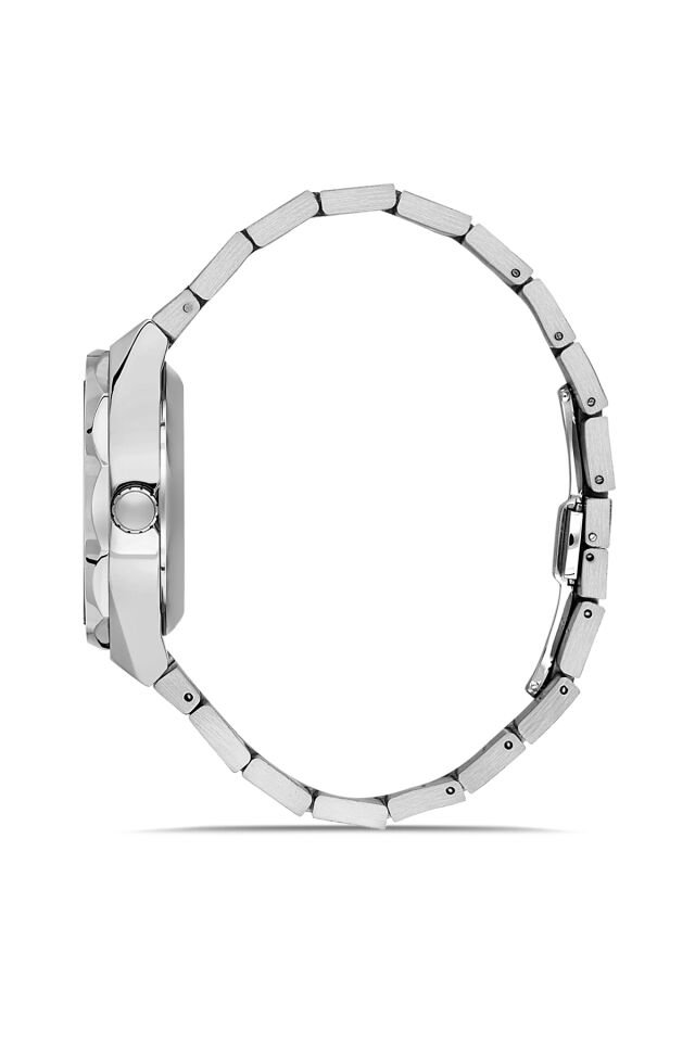 Ferro FM11537AWT-A2 Quartz Çelik Gri Siyah Kadran 42 mm Erkek Kol Saati