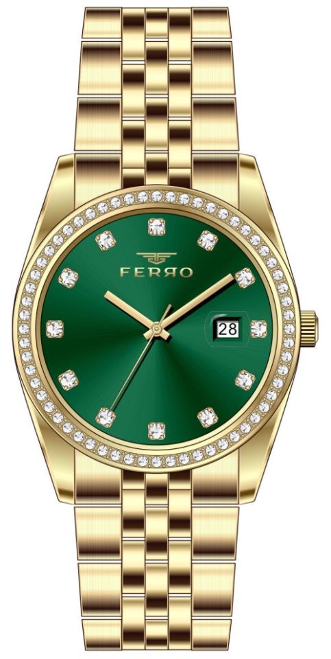 Ferro Sarı Çelik Kordon Kadın Kol Saati FL21450A-B6