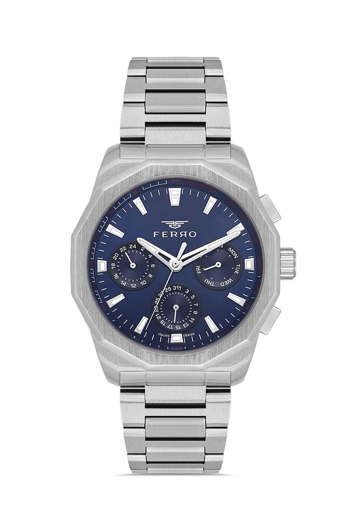 Ferro Gümüş Çelik Kordon Erkek Kol Saati FM11520AWT-L3