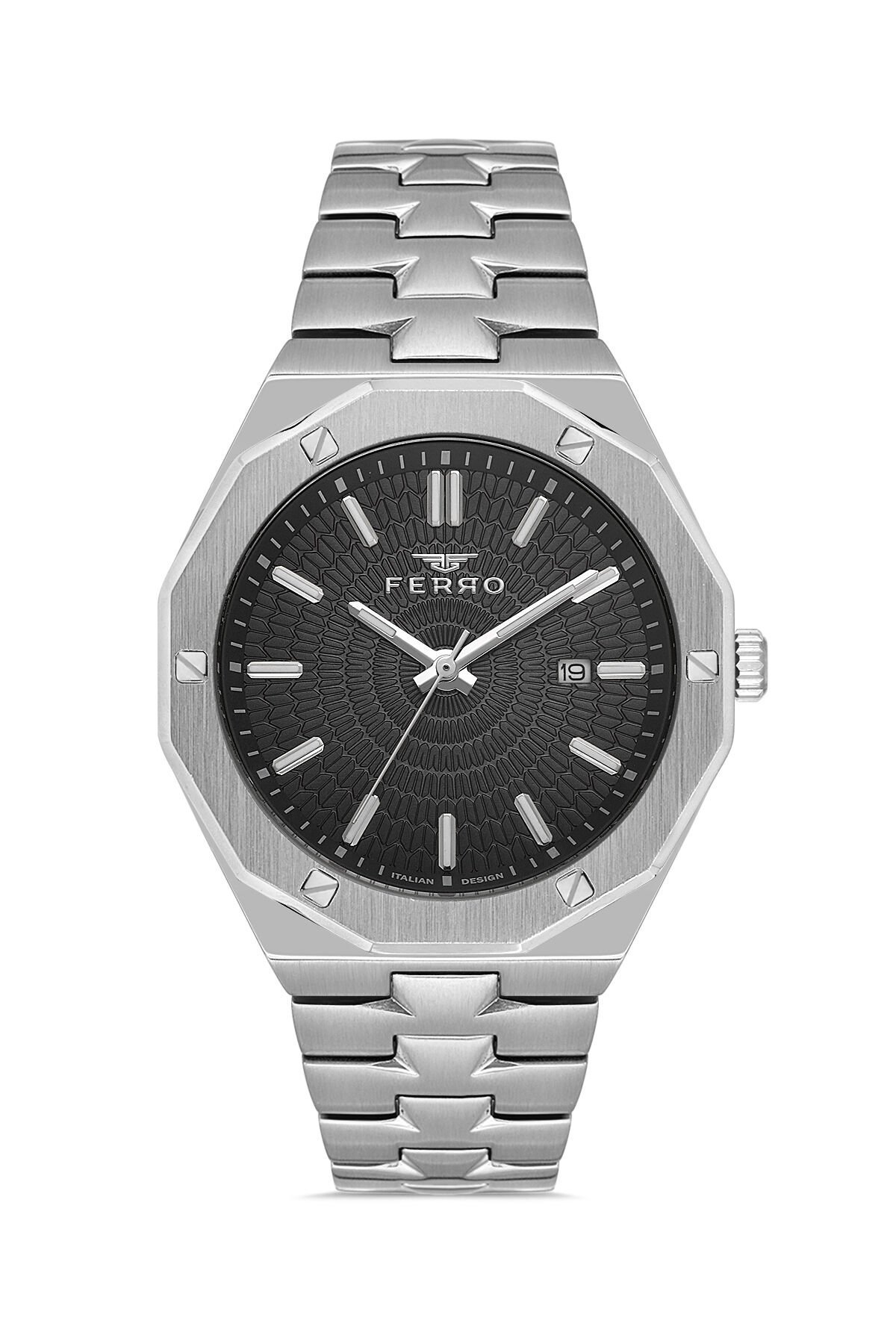 Ferro Gümüş Çelik Kordon Erkek Kol Saati FM43015A-A