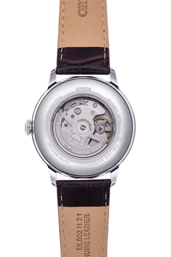 Orient Kurmalı Otomatik Deri Kahverengi Sun&Moon 42 mm Erkek Kol Saati