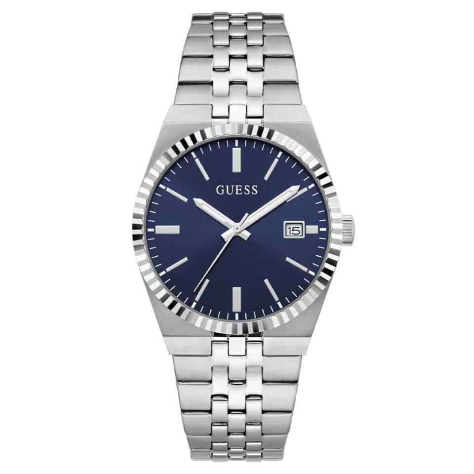 Guess GUGW1153G1 Quartz Çelik Gri Lacivert Kadran 39 mm Erkek Kol Saati
