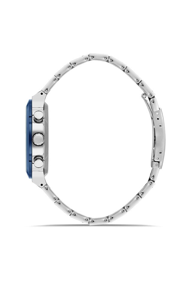 Ferro FM11568AWT-L3 Quartz Çelik Gri Lacivert 3 ATM 44 mm Erkek Kol Saati