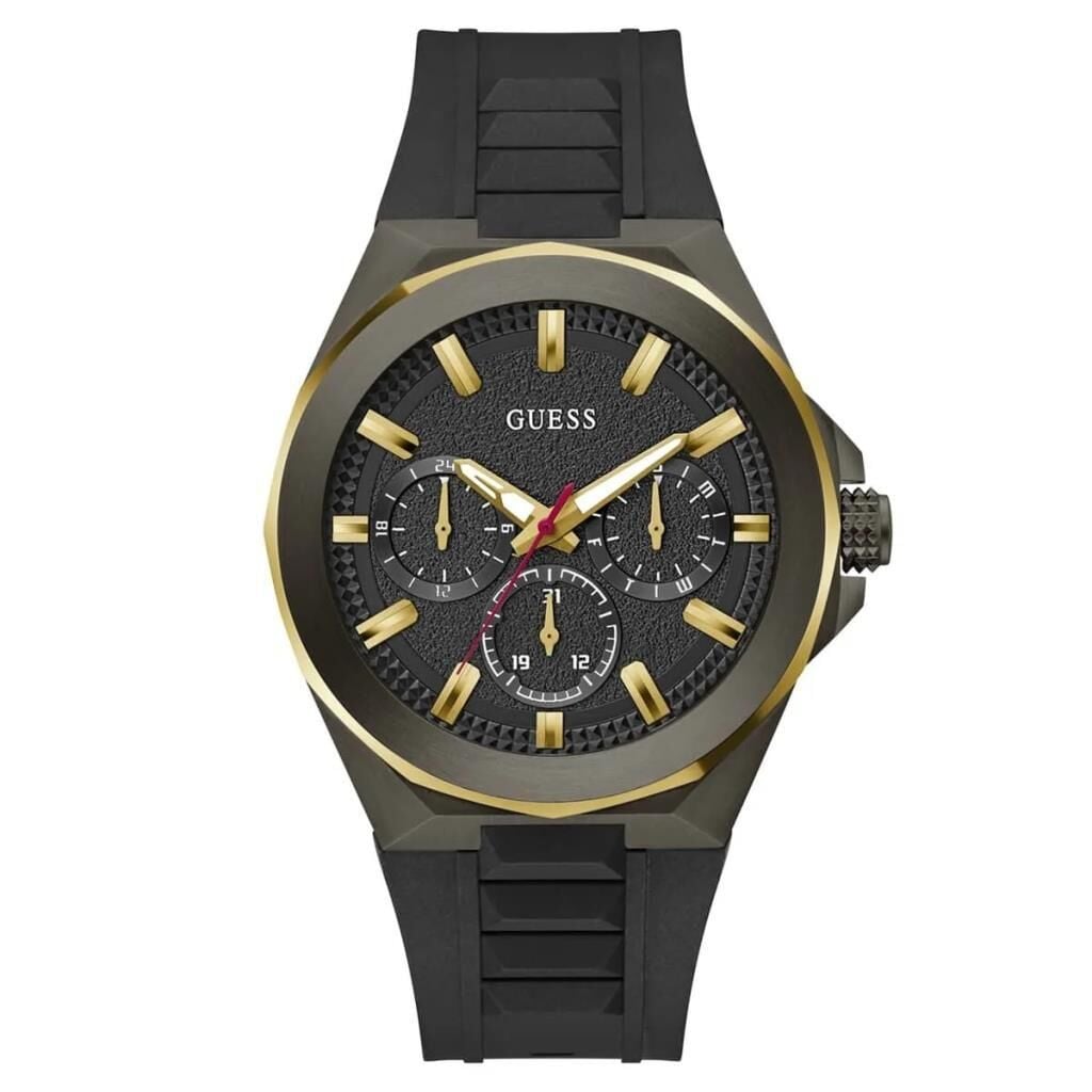 Guess GUGW0799G1 Quartz Silikon Siyah 46 mm Erkek Kol Saati