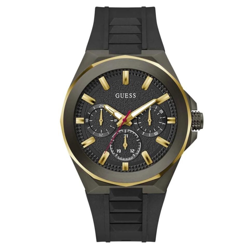 Guess GUGW0799G1 Quartz Silikon Siyah 46 mm Erkek Kol Saati