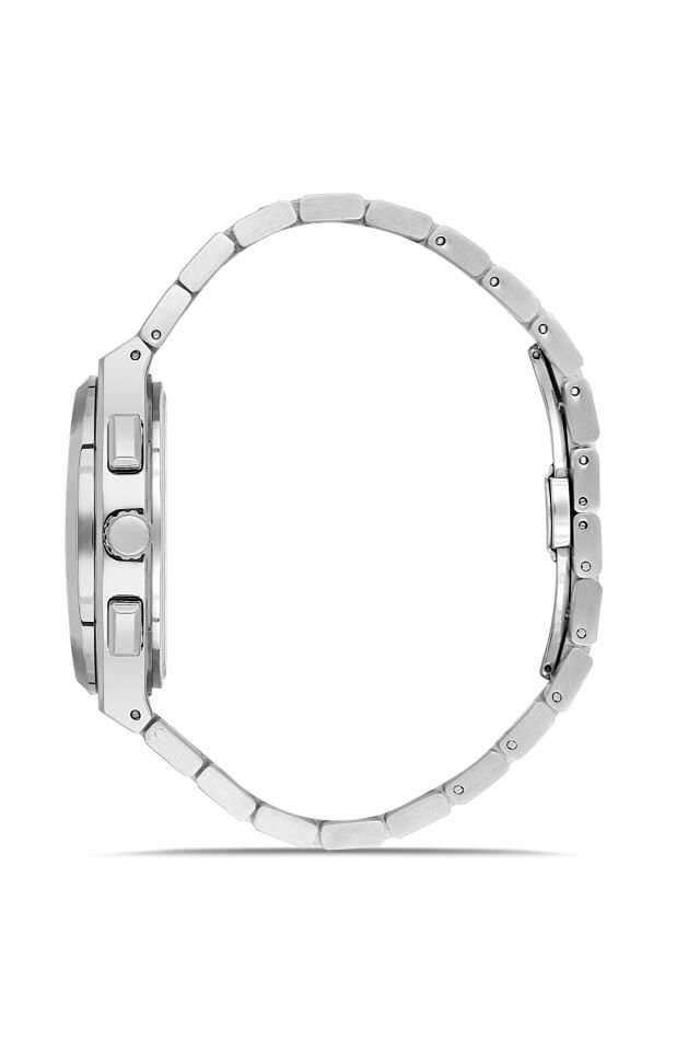 Ferro FM43027A-A3 Quartz Çelik Gri Lacivert Kadran 42 mm Erkek Kol Saati