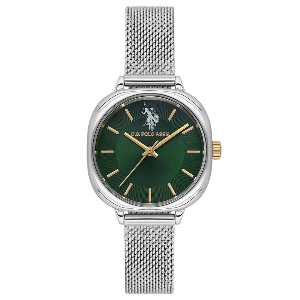 U.s. Polo Assn. USPA2087-04 Quartz Hasır Gri Yeşil Kadran Kadın Kol Saati