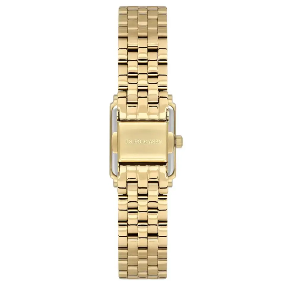 U.s. Polo Assn. USPA2107-04 Quartz Çelik Altın Rengi Gri Kadran 19x26 mm Kadın Kol Saati