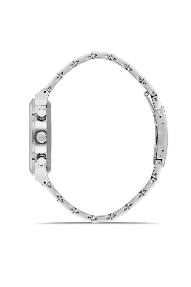 Ferro FM11568AWT-A2 Quartz Çelik Gri Siyah Kadran 44 mm Erkek Kol Saati