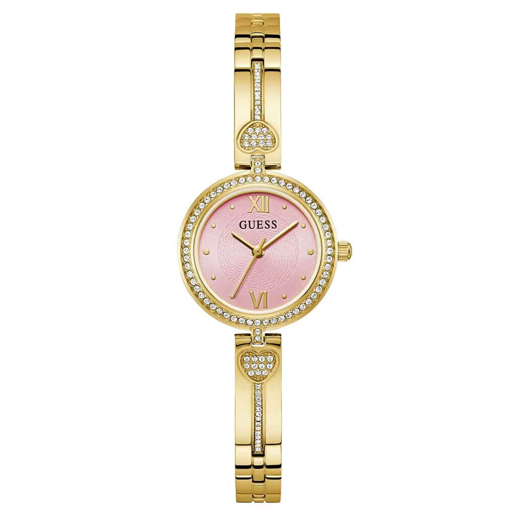 Guess GUGW0655L5 Quartz Çelik Altın Rengi Pembe Kadran 27 mm Kadın Kol Saati