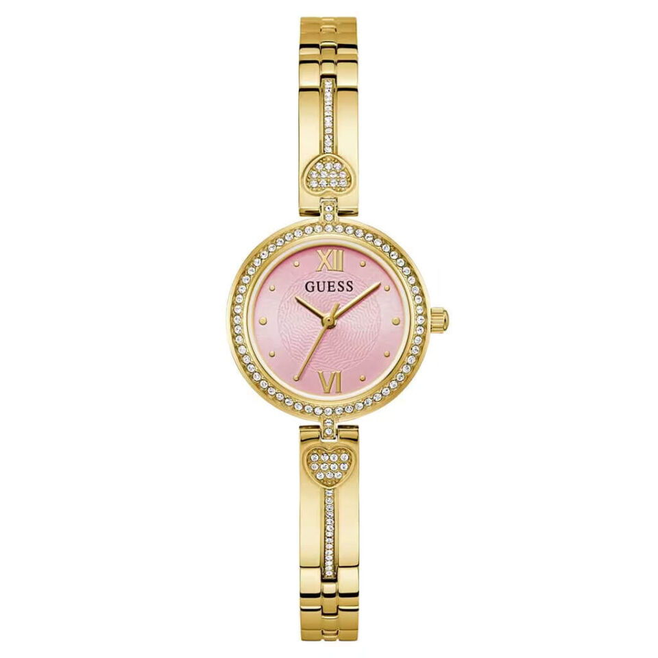 Guess GUGW0655L5 Quartz Çelik Altın Rengi Pembe Kadran 27 mm Kadın Kol Saati