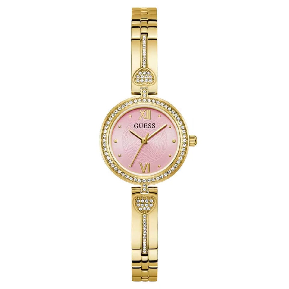 Guess GUGW0655L5 Quartz Çelik Altın Rengi Pembe Kadran 27 mm Kadın Kol Saati