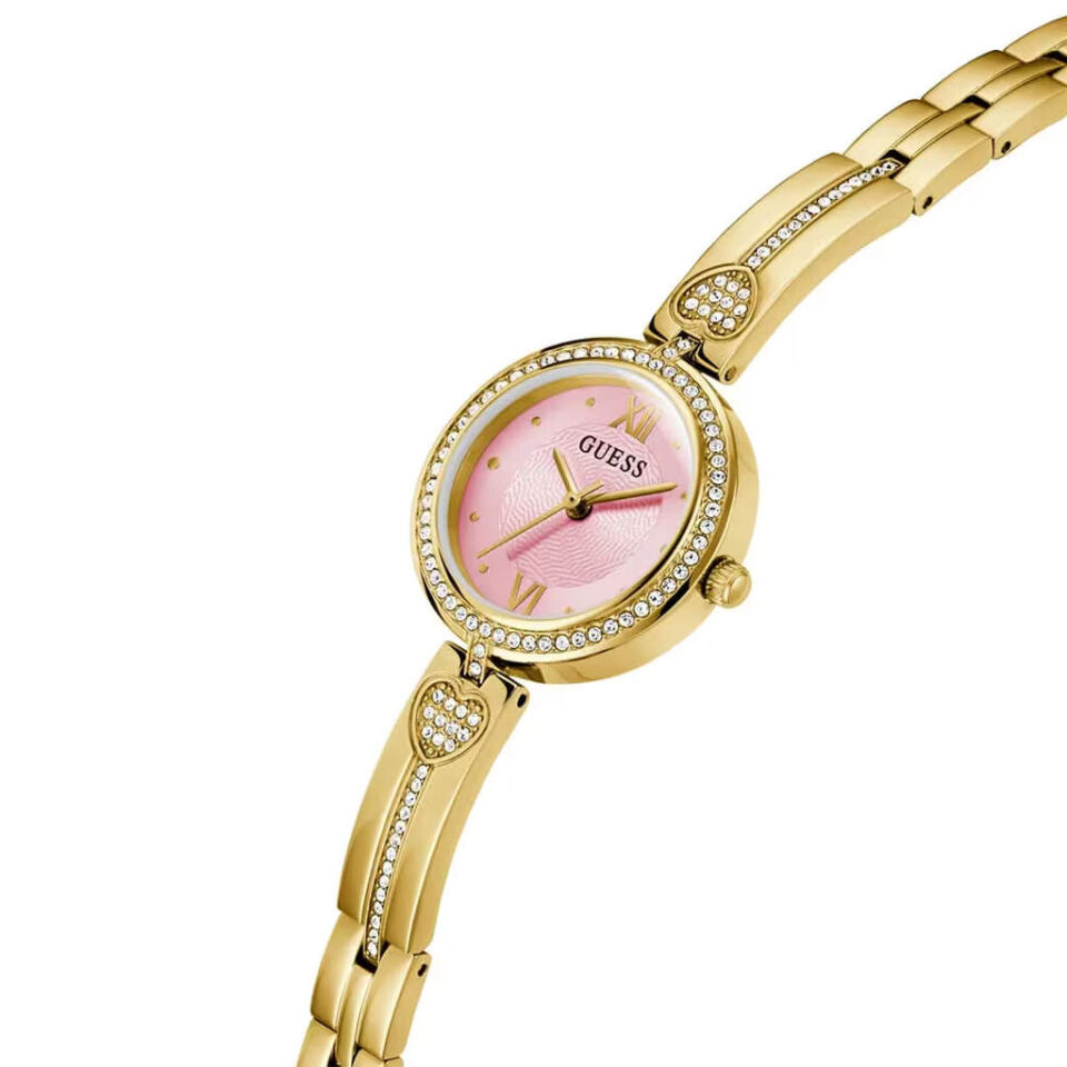 Guess GUGW0655L5 Quartz Çelik Altın Rengi Pembe Kadran 27 mm Kadın Kol Saati