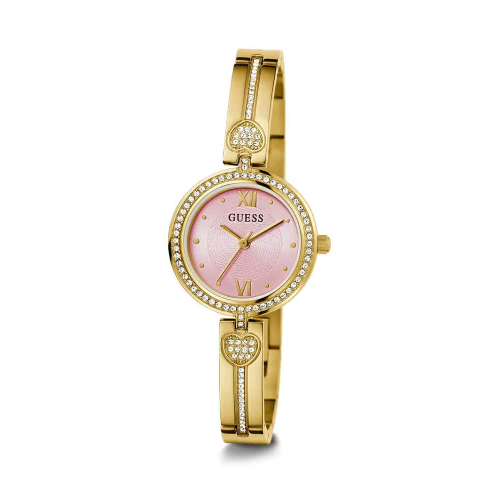 Guess GUGW0655L5 Quartz Çelik Altın Rengi Pembe Kadran 27 mm Kadın Kol Saati