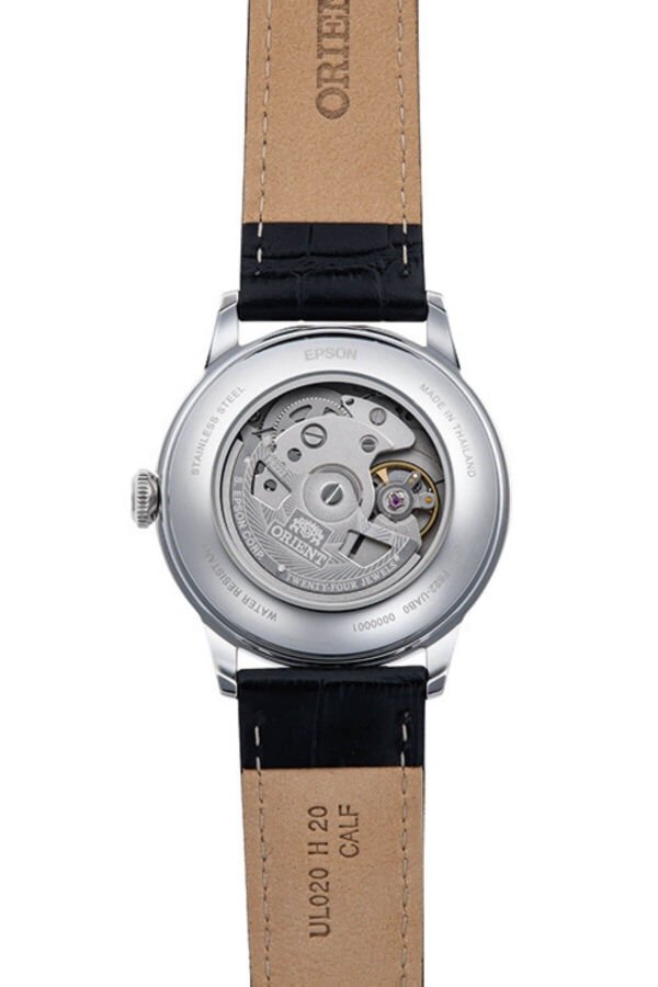 Orient Kurmalı Otomatik Deri Siyah Beyaz Kadran 38 mm Erkek Kol Saati