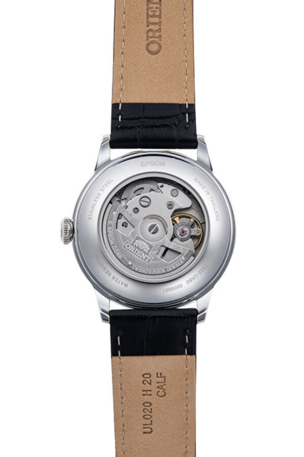 Orient Kurmalı Otomatik Deri Siyah Beyaz Kadran 38 mm Erkek Kol Saati