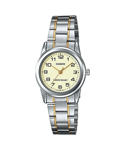 Casio LTP-V001SG-9BUDF Quartz Çelik Gri Altın Sarısı 25 mm Kadın Kol Saati