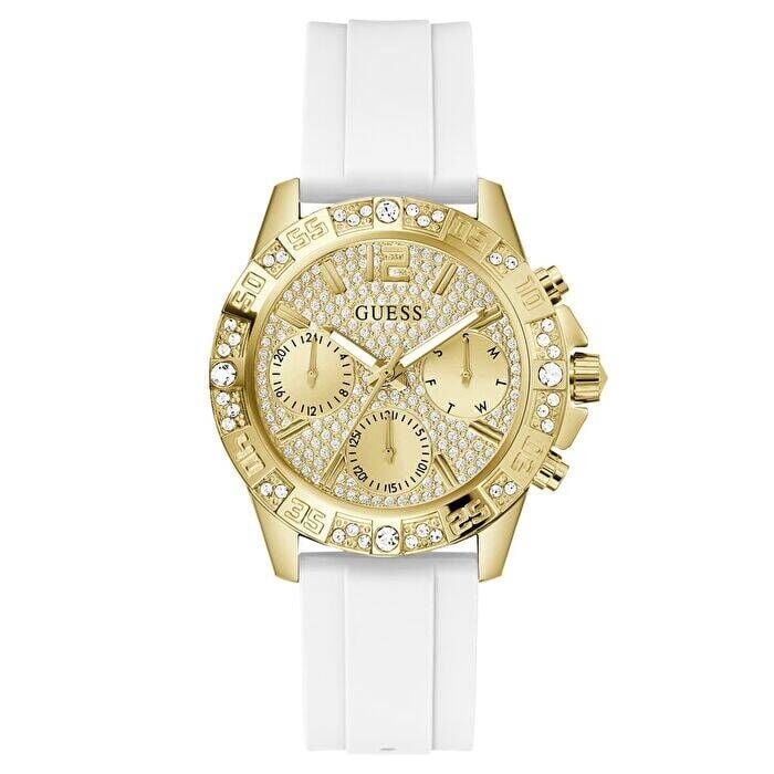 Guess GUGW0772L3 Quartz Silikon Beyaz Altın Rengi Kadran 40 mm Kadın Kol Saati