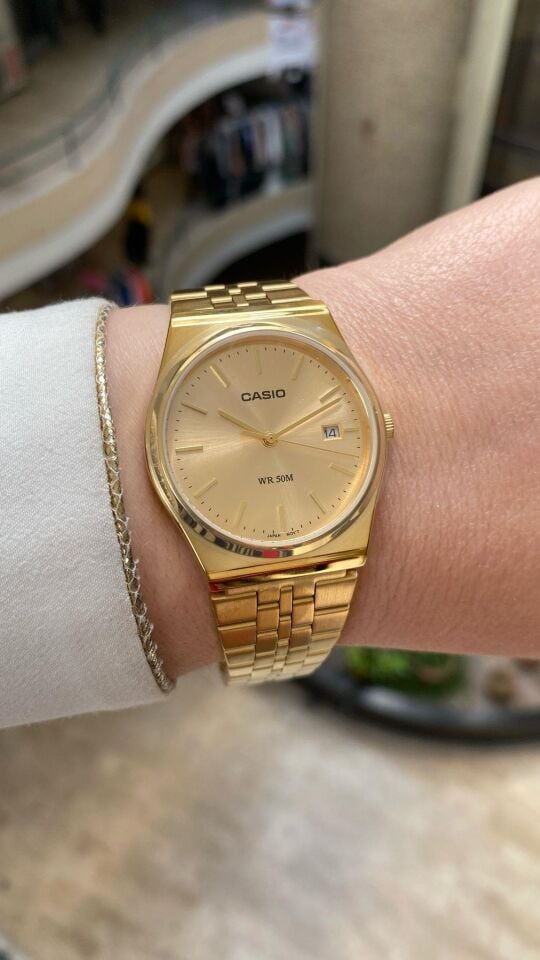 Casio MTP-B145G-9AVDF Quartz Çelik Altın Rengi 35 mm Erkek Kol Saati