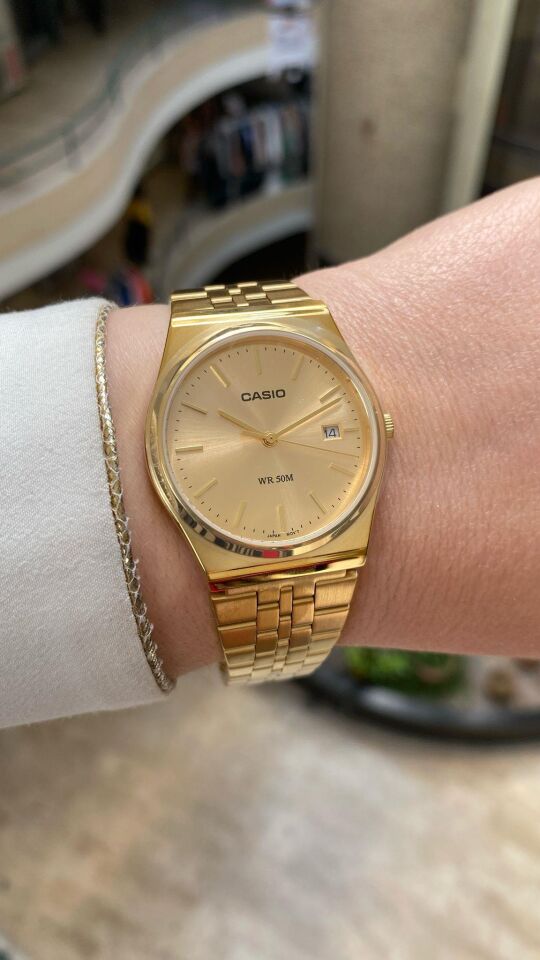 Casio MTP-B145G-9AVDF Quartz Çelik Altın Rengi 35 mm Erkek Kol Saati