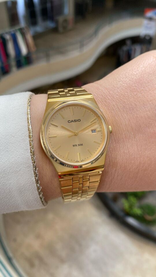 Casio MTP-B145G-9AVDF Quartz Çelik Altın Rengi 35 mm Erkek Kol Saati