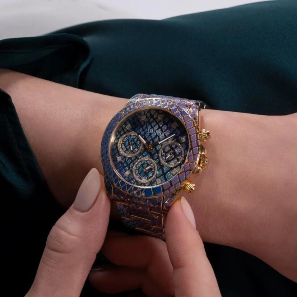 Guess GUGW0752L1 Quartz Çelik Renkli Desenli Kadran 38 mm Kadın Kol Saati