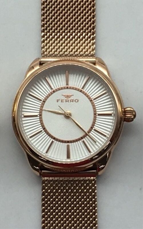 Ferro 30 mm Rose Hasır Kordon Kadın Kol Saati F21152C-C F21152C-C