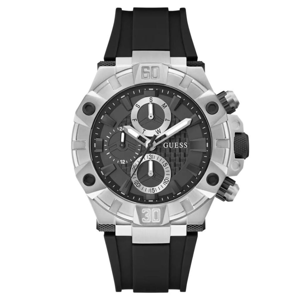 Guess GUGW0802G1 Quartz Silikon Siyah 46 mm Erkek Kol Saati