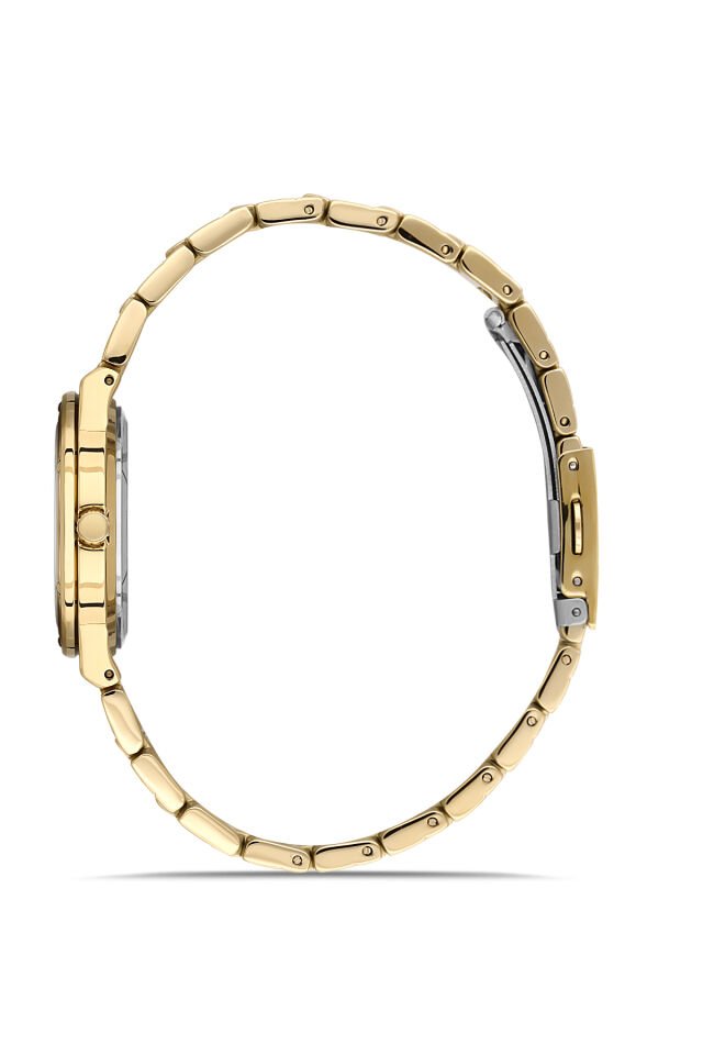 Ferro FL21586AWT-B6 Quartz Çelik Altın Rengi Yeşil Kadran 31 mm Kadın Kol Saati