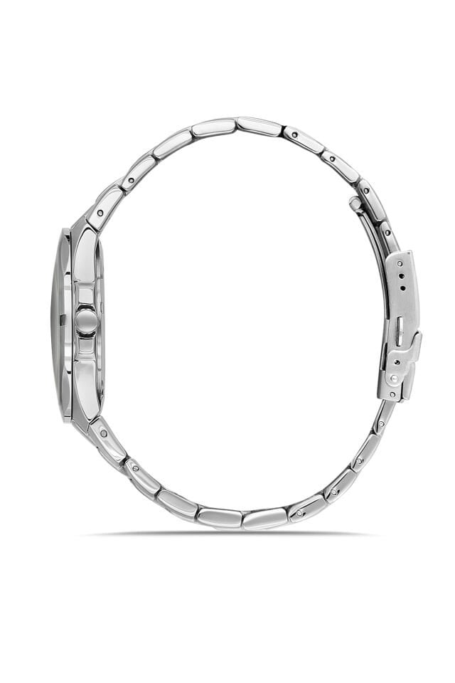 Ferro Gümüş Çelik Kordon Erkek Kol Saati FM40143A-A4 Tüm Fonksiyonlar Aktif 3 ATM Su Geçirmez