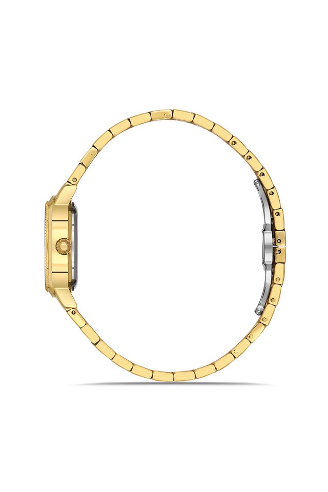 Ferro FL43009A-B Quartz Çelik Altın Rengi 28 mm Kadın Kol Saati