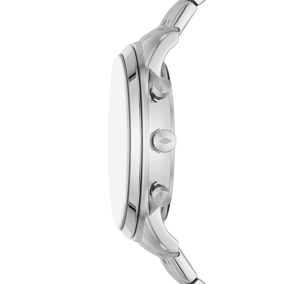 Fossil FFS6025 Quartz Çelik Gri Mavi Kadran 44 mm Erkek Kol Saati