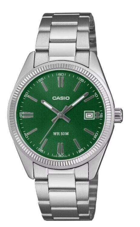 Casio UTP-1302PD-3A1VDF Quartz Çelik Gri Yeşil Kadran 35 mm Erkek Kol Saati