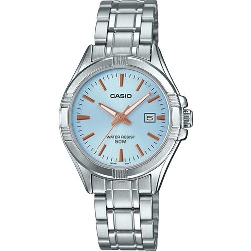 Casio LTP-1308D-2AVDF Quartz Çelik Gri Mavi Kadran 32 mm Kadın Kol Saati