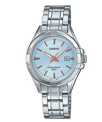 Casio LTP-1308D-2AVDF Quartz Çelik Gri Mavi Kadran 32 mm Kadın Kol Saati