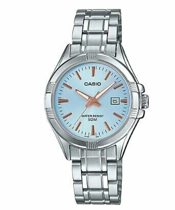 Casio LTP-1308D-2AVDF Quartz Çelik Gri Mavi Kadran 32 mm Kadın Kol Saati