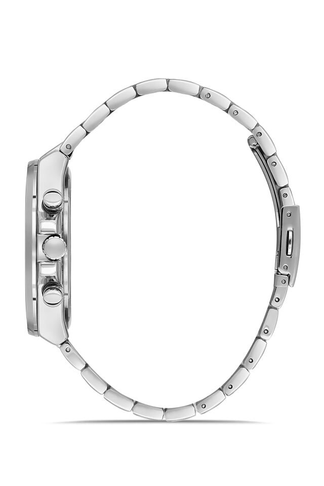 Ferro Gümüş Çelik Kordon Erkek Kol Saati FM11641AWT-A2 Fonksiyonları Aktif 3 ATM Su Geçirmez