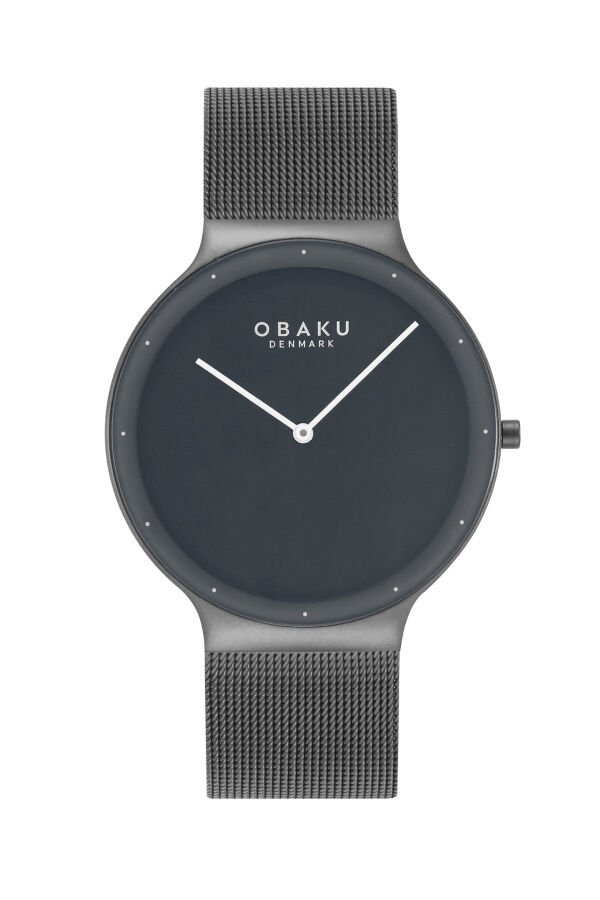 Obaku Denmark V307GXUUMU Quartz Hasır Siyah 40 mm Erkek Kol Saati