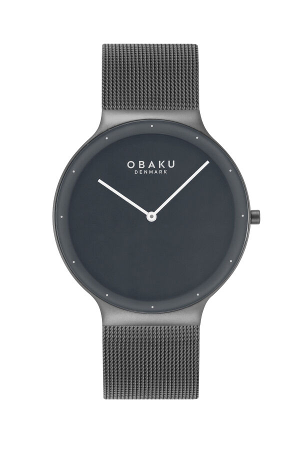 Obaku Denmark V307GXUUMU Quartz Hasır Siyah 40 mm Erkek Kol Saati