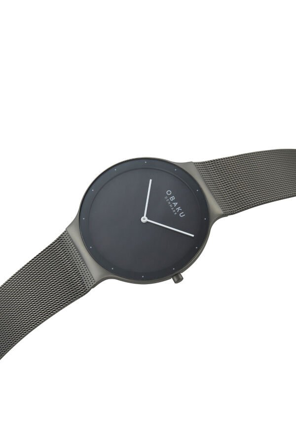 Obaku Denmark V307GXUUMU Quartz Hasır Siyah 40 mm Erkek Kol Saati