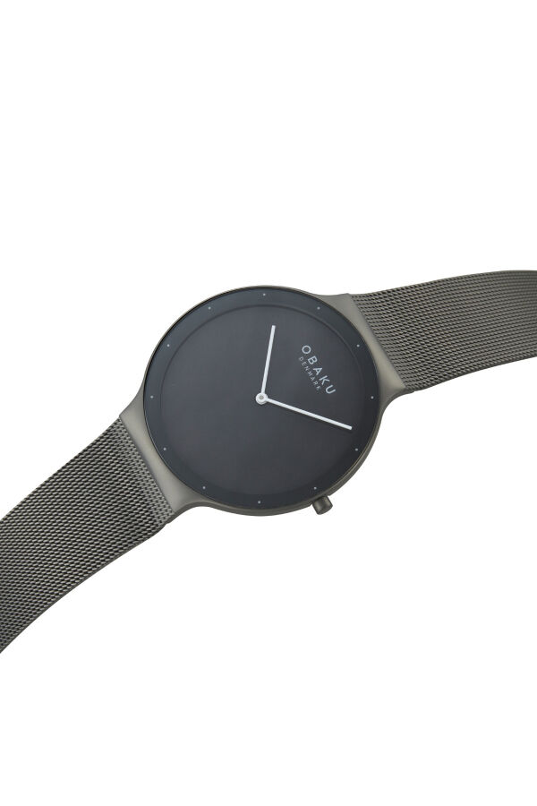 Obaku Denmark V307GXUUMU Quartz Hasır Siyah 40 mm Erkek Kol Saati