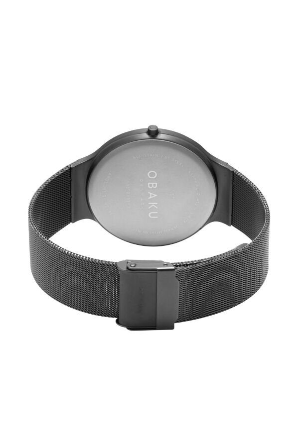 Obaku Denmark V307GXBBMB Quartz Hasır Siyah 40 mm Erkek Kol Saati