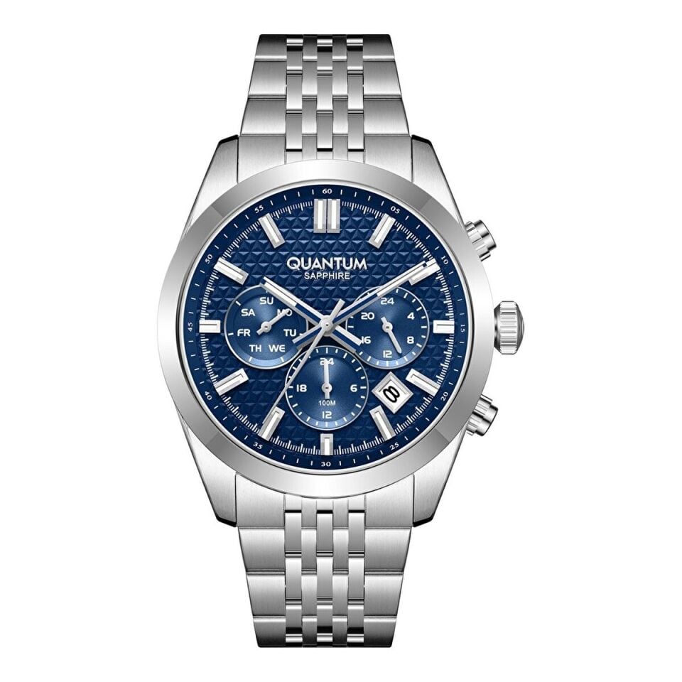 Quantum ADG1217B.390 Quartz Çelik Gri Safir Cam 10 ATM 41mm Erkek Kol Saati